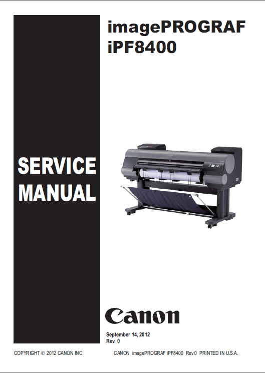 Canon ImagePROGRAF iPF8400 Service Manual-1